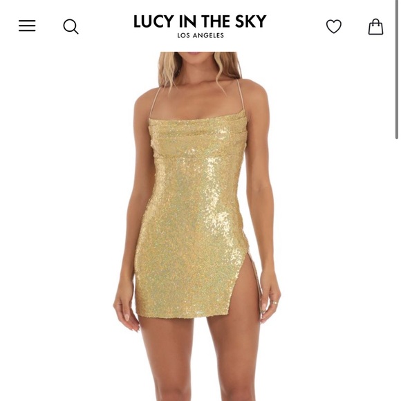 Lucy in the Sky Dresses & Skirts - Gold Lucy In the Sky Dress